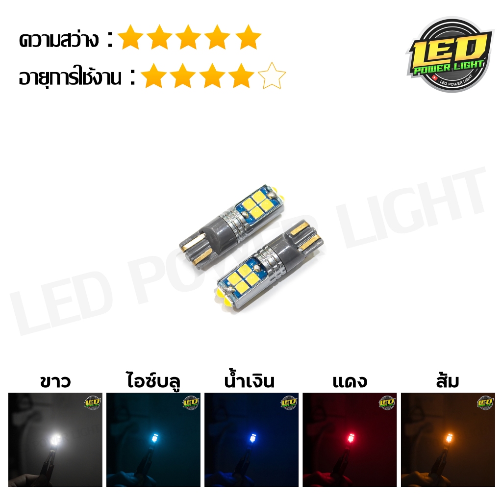 ไฟหรี่LED T10 10Chlip 3W led 12v Canbus 100.- บาท/คู่