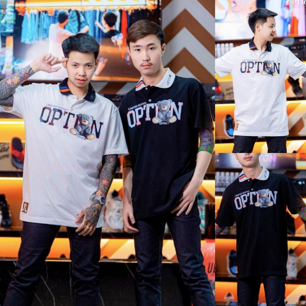 เสื้อยืด Option Bear POLO 2050 รุ่นใหม่ล่าสุด ของแท้100%