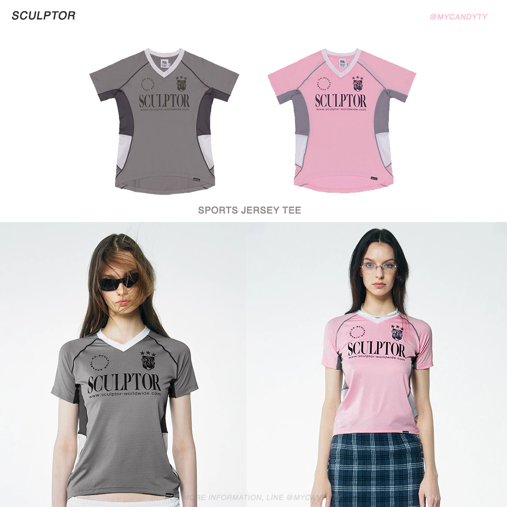 (พรีออเดอร์) SCULPTOR - เสื้อ Sports Jersey Tee