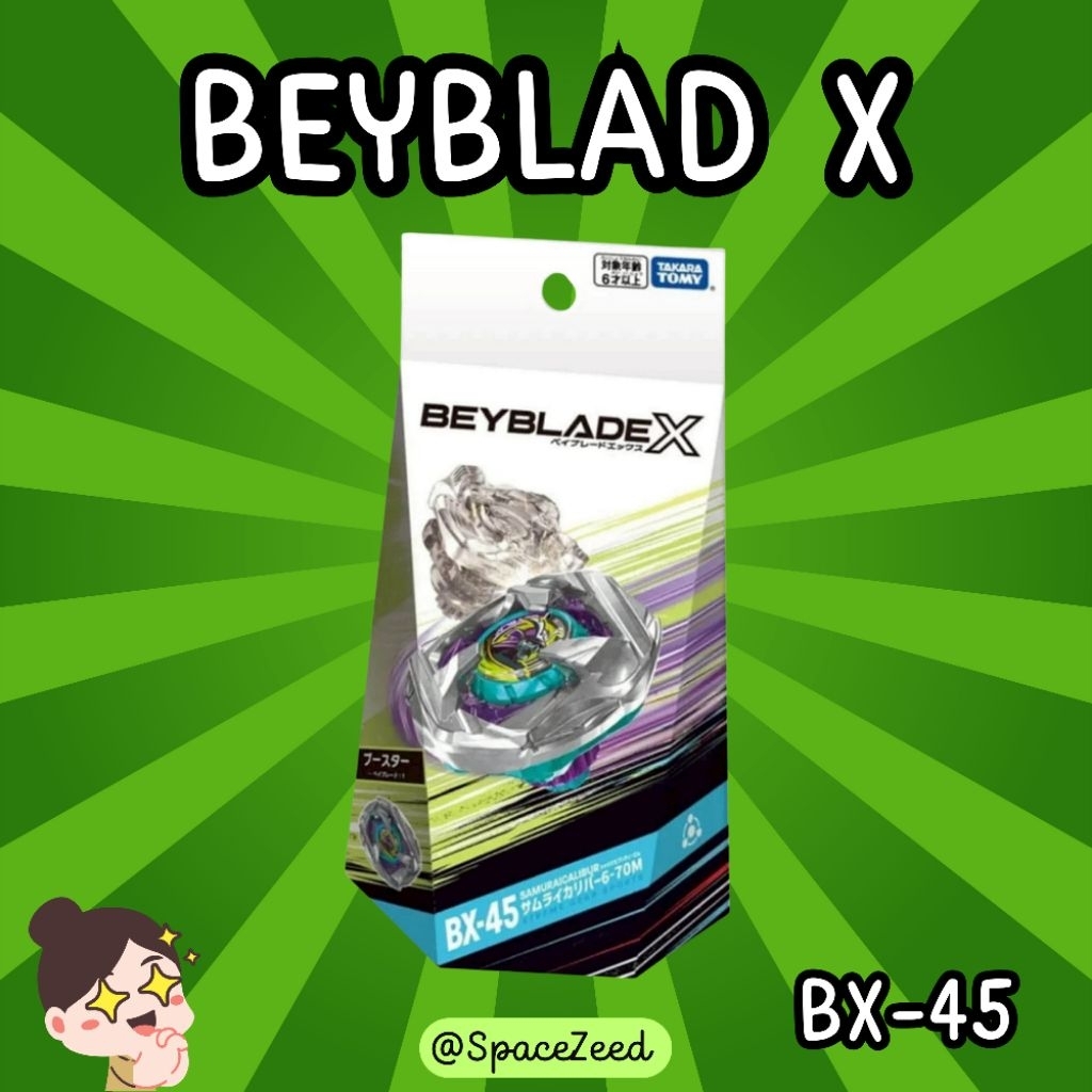 [ของแท้พร้อมส่ง]  Takara Tomy Beyblad X : BX-45 Samurai calibur 6-70M