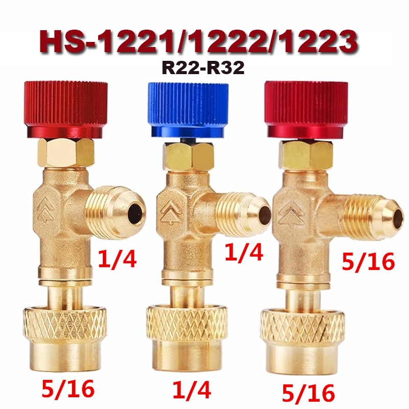 คอลโทรลวาล์ว ชาร์ทน้ำยาแอร์ เซฟตี้วาล์ว1/4-5/16 ใช้สำหรับน้ำยา R32 R410A R22
