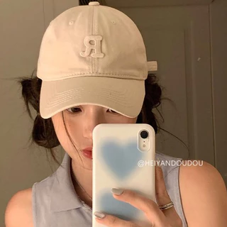 RIbbonIsland🧢หมวกเบสบอล หมวกแฟชั่น กันแดด แฟชั่น มินิมอล ปักลาย เกาหลี สำหรับผู้ชายและผู้หญิง ส่งเร็ว