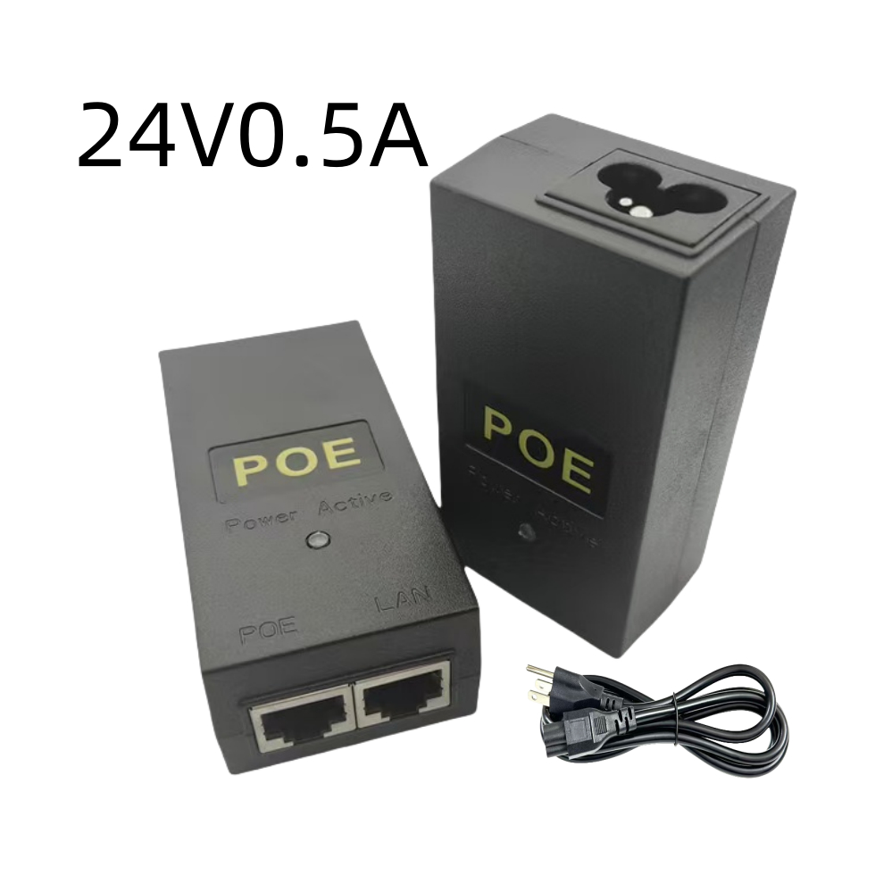POE Power Injector ใช้ร่วมกันได้ 24V 48V แหล่งจ่ายไฟ POE อะแดปเตอร์อีเทอร์เน็ต POE