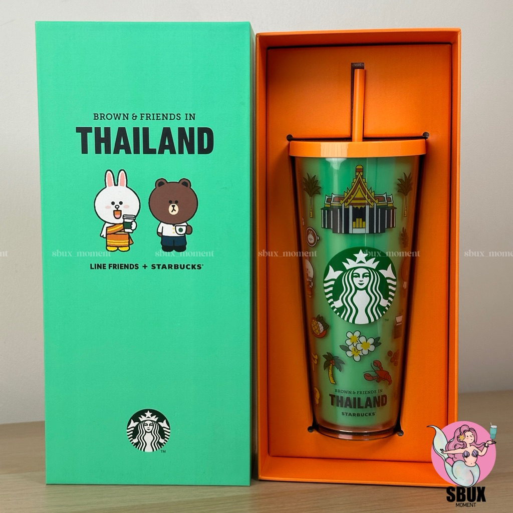 🇹🇭 Starbucks x LINE FRIENDS – Brown & Friends in Thailand Cold Cup 24oz 🇹🇭