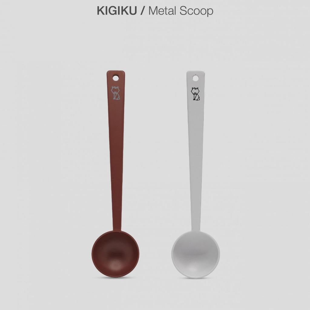 KIGIKU / Metal Scoop | ช้อนตวงชาสแตนเลส สำหรับตักผงมัทฉะ Niko Neko Matcha