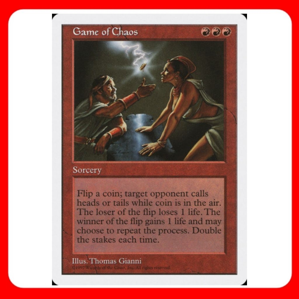 [MTG] Game of Chaos [5E] [RED] [RARE] [NORMAL] [ENG] (การ์ดเมจิค / Magic the Gathering) [EDH]