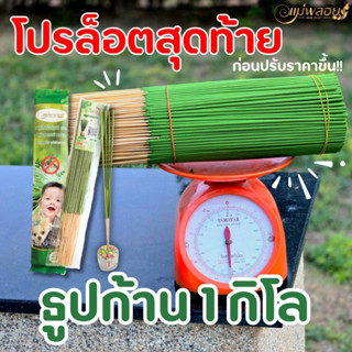 ธูปไล่ยุงแม่พลอย ชนิดก้าน 1 กิโล สมุนไพรไร้สารเคมี มีอย. 100…