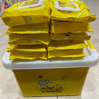 🚀พร้อมส่งในไทยขายส่งยก10ห่อ/ชุด🚀 ลายเป็ดทิชชู่เปียก ทิชชูเปียกเช็คมือและใช้ในบ้านที่ทำงานค่ะ