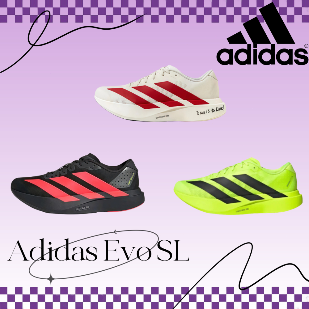 Adidas Adizero Evo SL รองเท้าผ้าใบแฟชั่นใหม่ มี 5 สีให้เลือก (JH6206, JP7149, JR3414, JR3416, JS1182