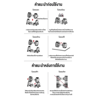 ดัมเบลปรับน้ำหนัก 32/36kg ดัมเบลยกน้ำหนัก ดัมเบลปรับแกน ประหยัดพื้นที่ Adjustable Dumbbells