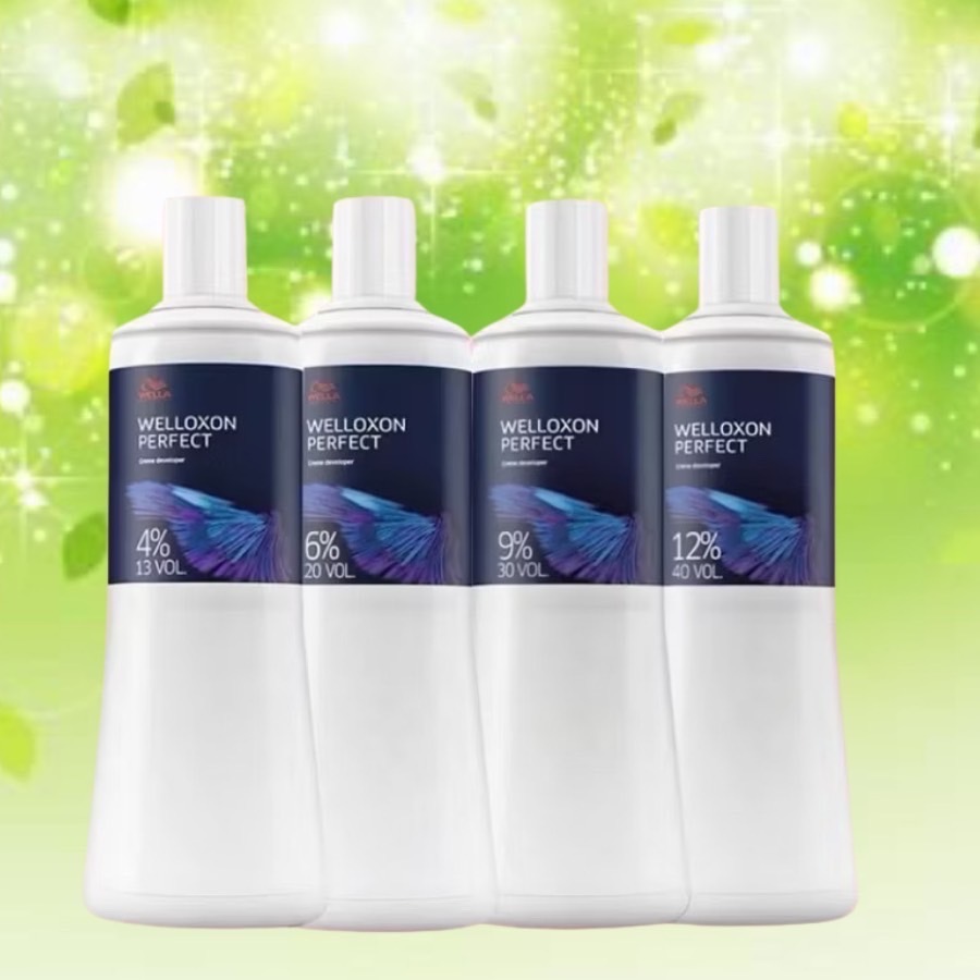 WELLA PROFESSIONAL WELLOXON PERFECT 4 6 9 12 % 1000 ML.สำหรับผสมครีมเปลี่ยนสีผม และ ฟอกสีผม