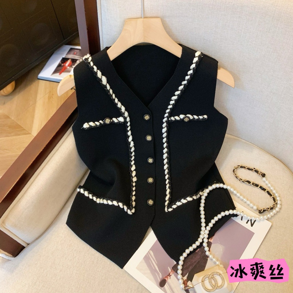 Gamin-0740 เสื้อกล้ามไหมพรม เสื้อกล้ามแฟชั่น รุ่นใหม่ล่าสุด (20266)