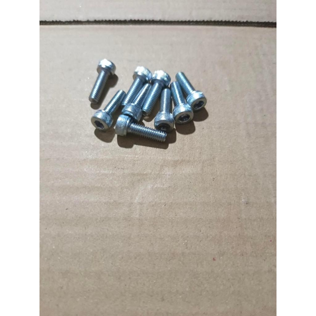 HBS-5X15(W) น็อตหัวจม เกลียวตลอด M5X15-0.8F สินค้าคงเหลือ/ชิ้น = 114 (PK-D020)