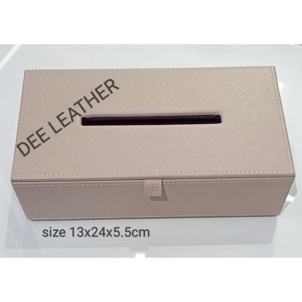 กล่องทิชชู่หนัง 13x24x5.5cm กล่องทิชชู่ By Dee Leather Shop