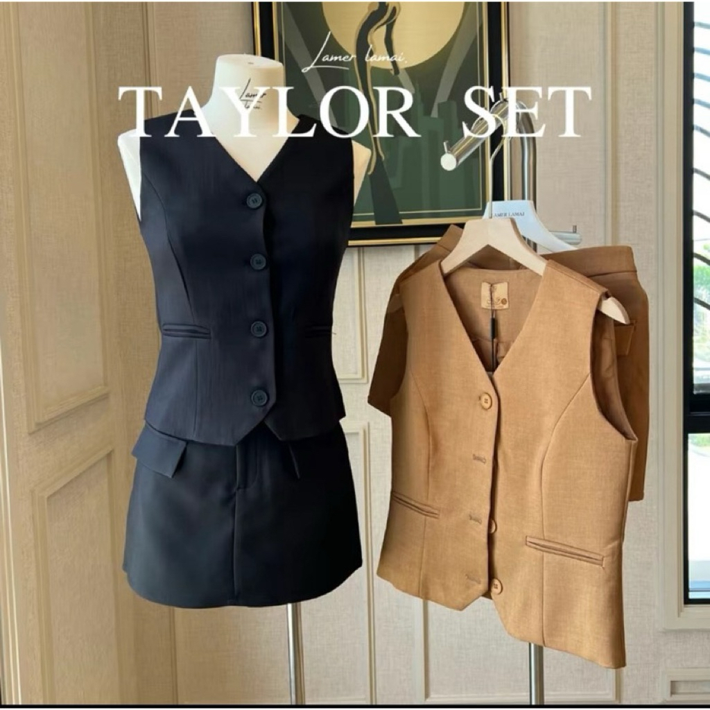 ชุดเซ็ตเสื้อกระโปรง งานป้าย Lamer Lamai🎀🌈