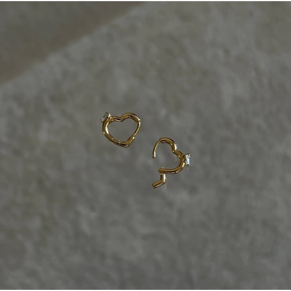 ต่างหูน่ารักมุ้งมิ้ง grumpy, crush hoop 6mm (ราคาต่อคู่)