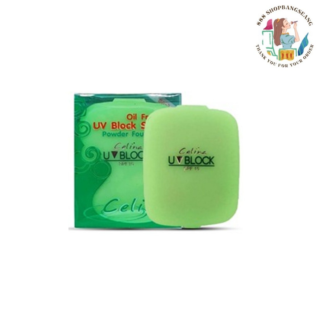แป้งพัฟ เนื้อเค้ก เซลีน่า Celina UV Block SPF 15 Powder Foundation Refilled 11g
