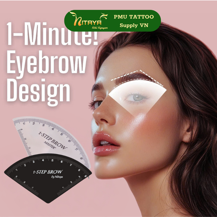 ที่วัดคิ้ว 1STEPBROW แบบสแตนเลส 304 แกะสลักเลเซอร์ – รูปที่ 3