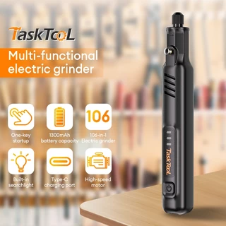 TASKTOOL เครื่องเจียรไร้สาย mini เครื่องมือแกะสลัก สว่านจิ๋วไฟฟ้า งานฝีมือ DIY สำหรับ ขัด ตัด เจาะ