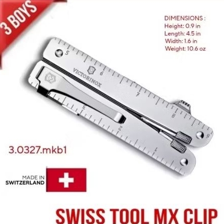 Victorinox Clip Swiss Tool /Spirit ใช้สำหรับเหน็บกับคีม สำหรับพกพา ของแท้ made in Switzerland 3.0240.B1 /3.0340.B1 ราคา ถูกที่สุด ดีลบีเคเค แกลเลอรีภาพที่ 4