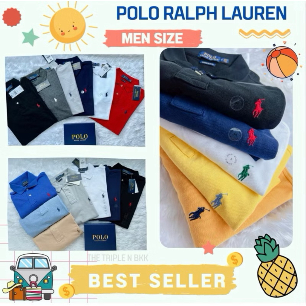 ❣️BEST SELLER😍🎉 POLO RALPH LAUREN MESH COTTON🏇MEN SIZE ของแท้💯🇺🇸
