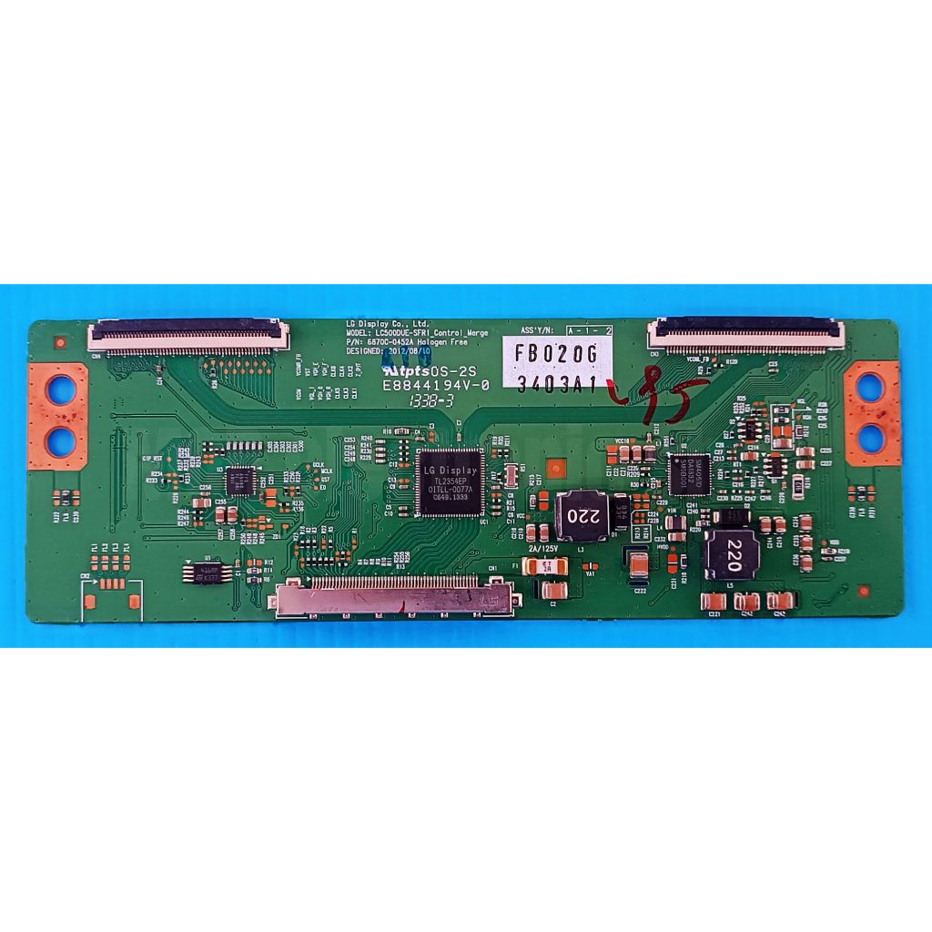 บอร์ดทีคอนทีวี LG รุ่น 42LN5120 , 42LA623T , 42LN570T , 42LA6130 ,42LN5400 , 42LN549C พาส6870C-0452A