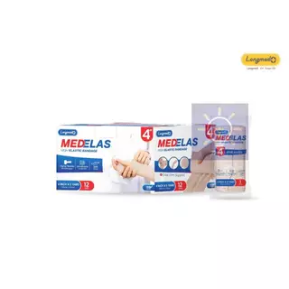 ผ้าพันเคล็ด ผ้ายืดพันเคล็ด สีเนื้อ Longmed Medelas Elastic Bandage [ขนาด 1 ม้วน]