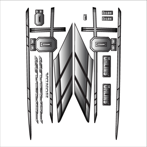 สติ๊กเกอร์แต่งรถลาย OHLINS  Honda Forza350 ล่าสุด ตรงรุ่น - รูปที่ 3