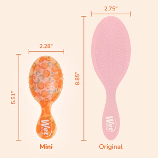 WET BRUSH แปรงหวีผมทรงรี รุ่น ORIGINAL DETANGLER TUTTI FRUITTI CHERRY, LEMON,PEACH