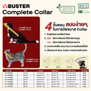 KRUUSE BUSTER Complete Collar ปลอกคอกันเลียเกรดการแพทย์ นุ่ม เบา ไม่ระคายเคือง นำเข้าจากเดนมาร์ก