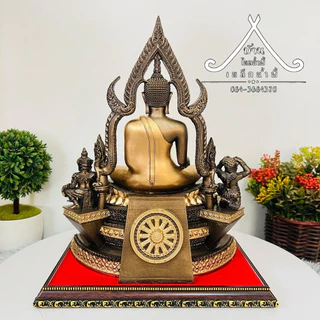 พระพุทธชินราช แร่เหล็กน้ำพี้ หน้าตัก 5 นิ้วฐาน 9 นิ้วสูง 12 นิ้ว