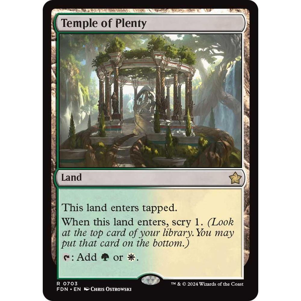 MTG : Temple of Plenty - Foundations (FDN)