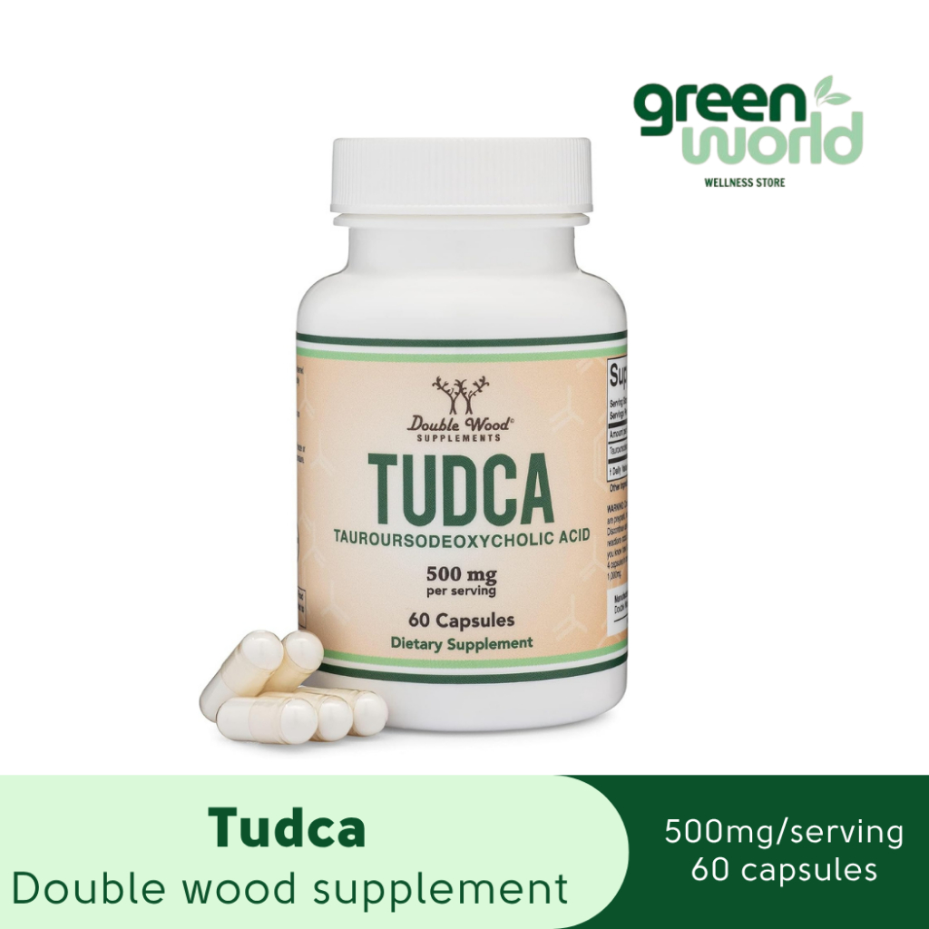Tudca - Double Wood Supplements (500 mg/serving - 60 capsules) บำรุงตับ กำจัดสารพิษ