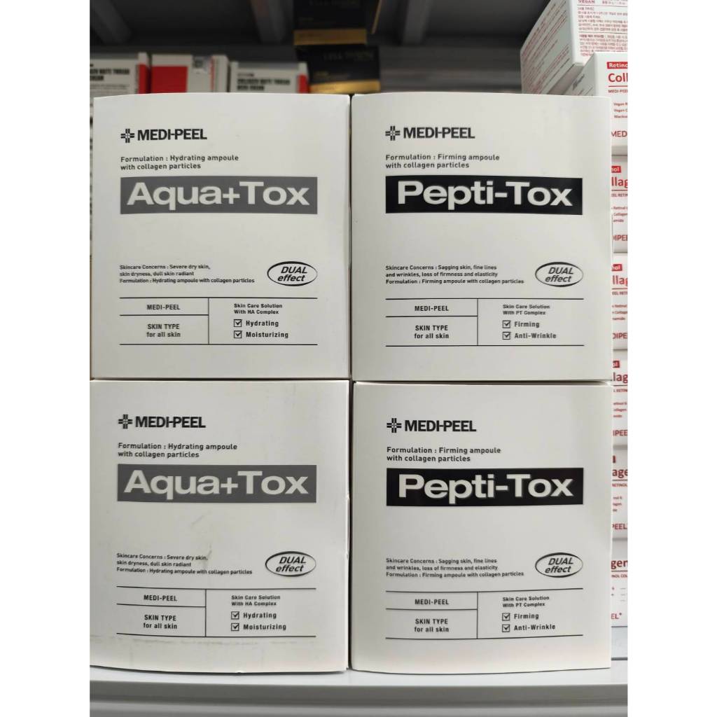 Medi-Peel Dual Effect 35mL Pepti-Tox / Mela+Tox / Aqua+Tox / Lif-Tox เมดิพีล ชุดแอมพูลดูแลผิวเข้มข้น