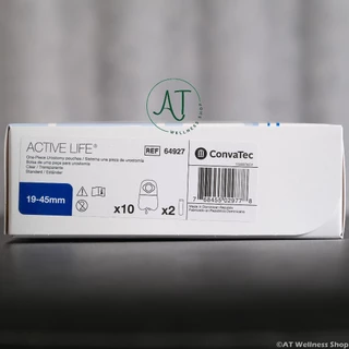 Convatec Activelife ถุงปัสสาวะหน้าท้อง Urine pouch แบบชิ้นเดียว ขนาด 19-45 มม. (ราคาต่อ 1 ชิ้น)(Price per 1 piece)