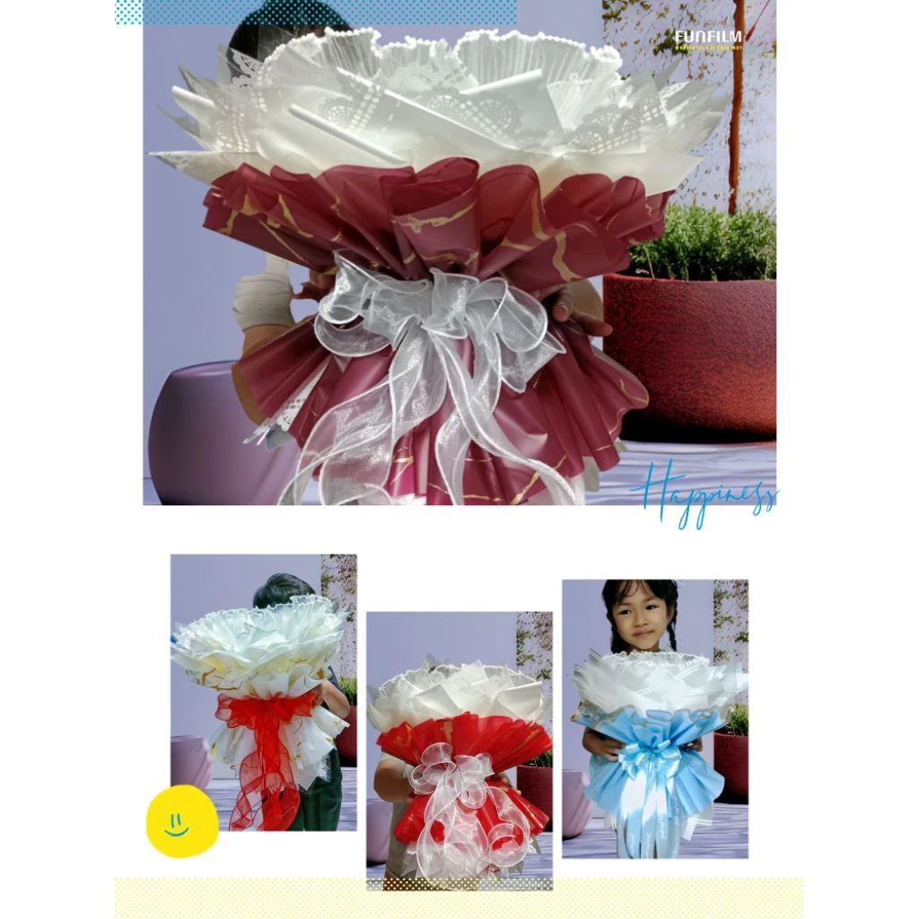 ช่อเปล่า ช่อดอกไม้ ช่อเปล่าเอนกประสงค์ 40×40ซม.
