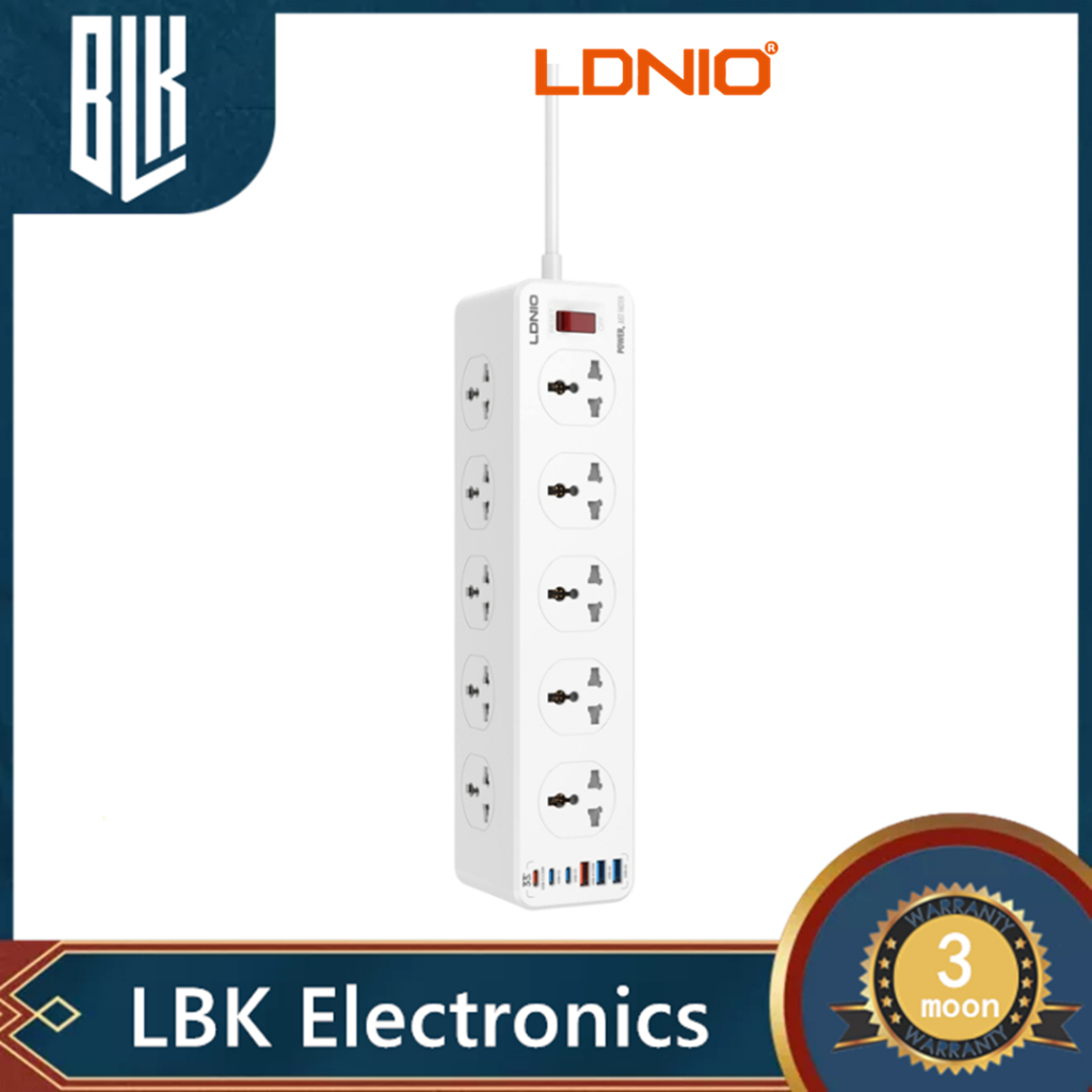 ของแท้100%  LDNIO SC10610C มีสินค้าลอกเลียนแบบจำนวนมาก โปรดเปรียบเทียบก่อนซื้อLDNIO ปลั๊กพ่วง ปลั๊กไ