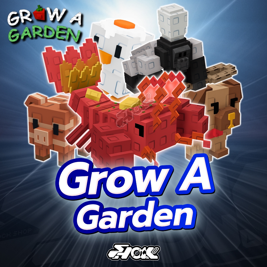การ์ดเกม ไก่สัตว์เลี้ยง/รวมของต่างๆ แมพ Grow a Garden การ์ดสวยภาพคมชัด V4