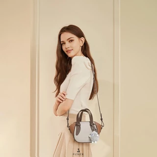 FOXER กระเป๋าสะพายข้างผู้หญิง กระเป๋าถือสไตล์วินเทจ กระเป๋าถือสไตล์มินิมอลสุดเก๋