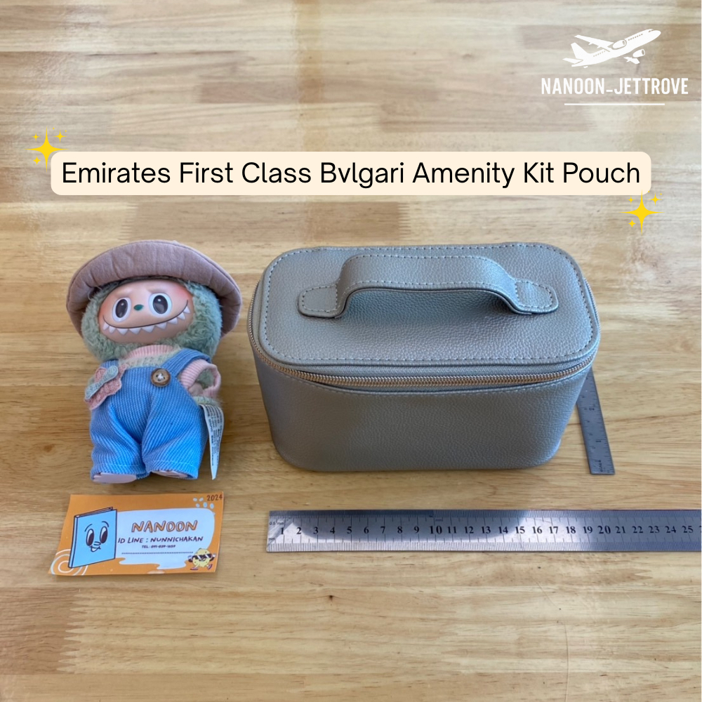 🛫 NEW BVLGARI x Emirates First Class Amenity Pouch – Authentic Luxury Amenity