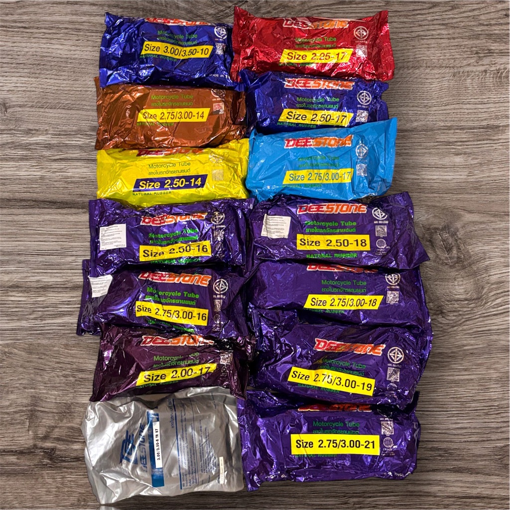 ยางในมอเตอร์ไซค์ DEESTONE ขอบ 10-21 นิ้ว