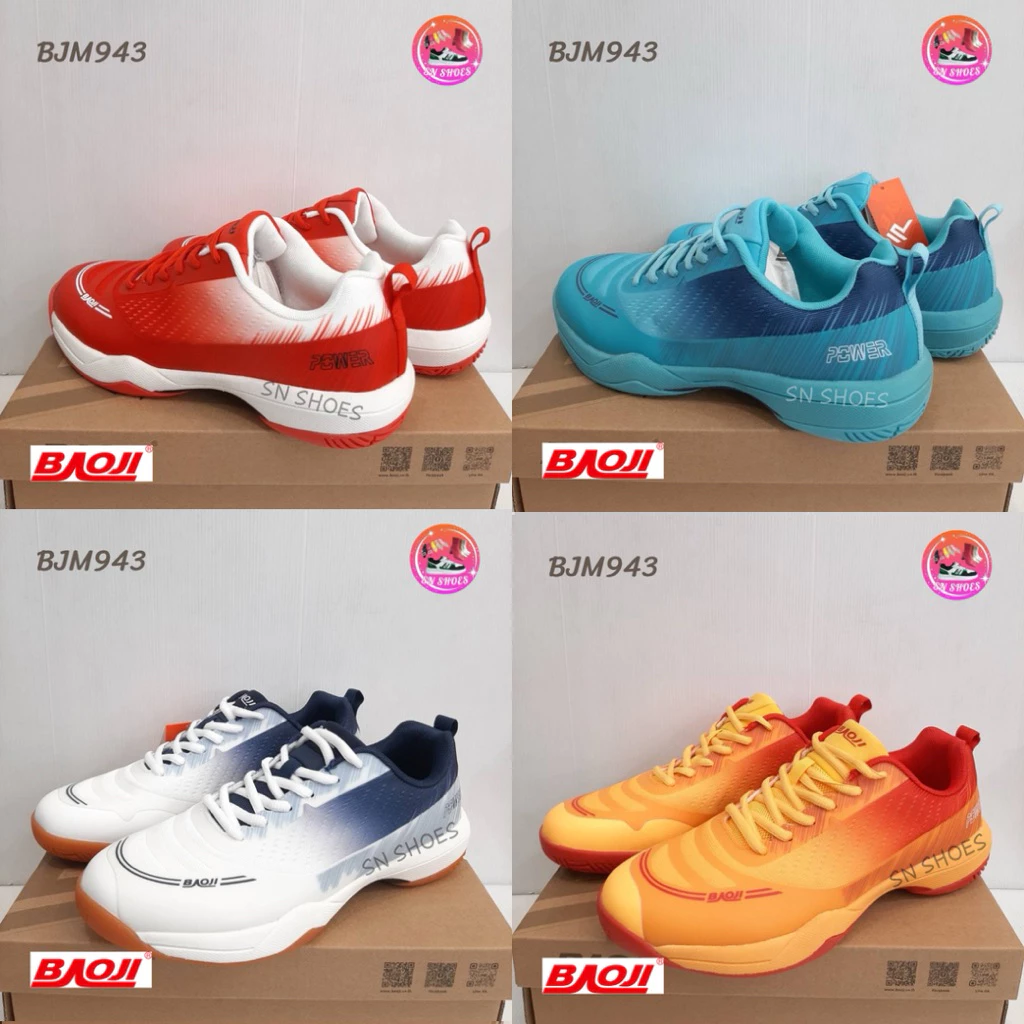 รองเท้ากีฬา (วอลเลย์บอล/แบดมินตัน) Baoji แท้ 100% (สินค้ามาใหม่) รุ่น BJM943 ไซส์ 39-45