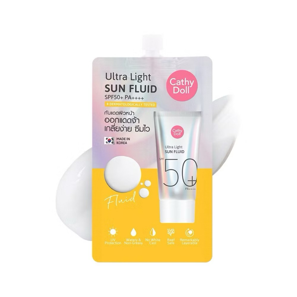 กันแดดเนื้อเซรั่ม Cathy Doll Ultra Light Sun Fluid SPF50 PA++++ 15ml