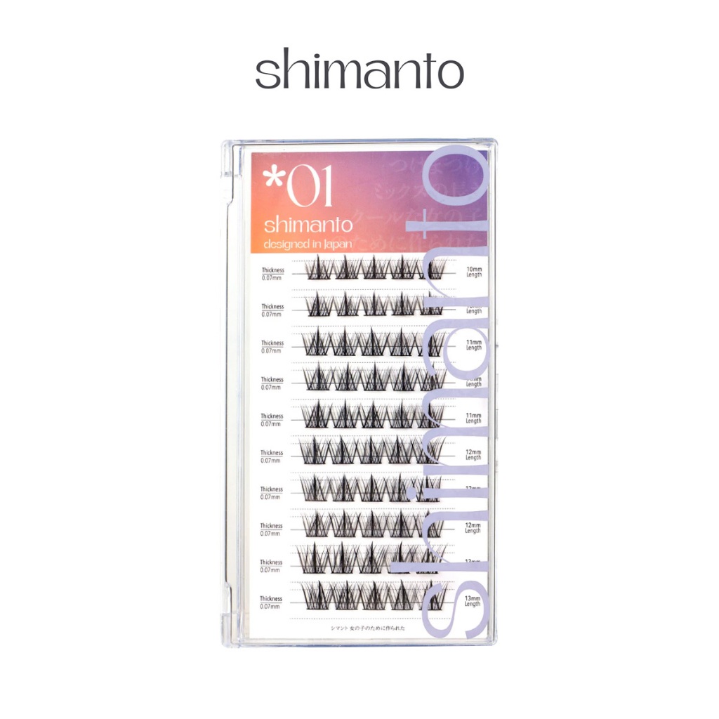 Shimanto ขนตาปลอม รุ่น Korean Princess ดีไซน์เกาหลี ธรรมชาติเนียนสวยไปกับขนตาจริง บรรจุ 50 ชิ้น