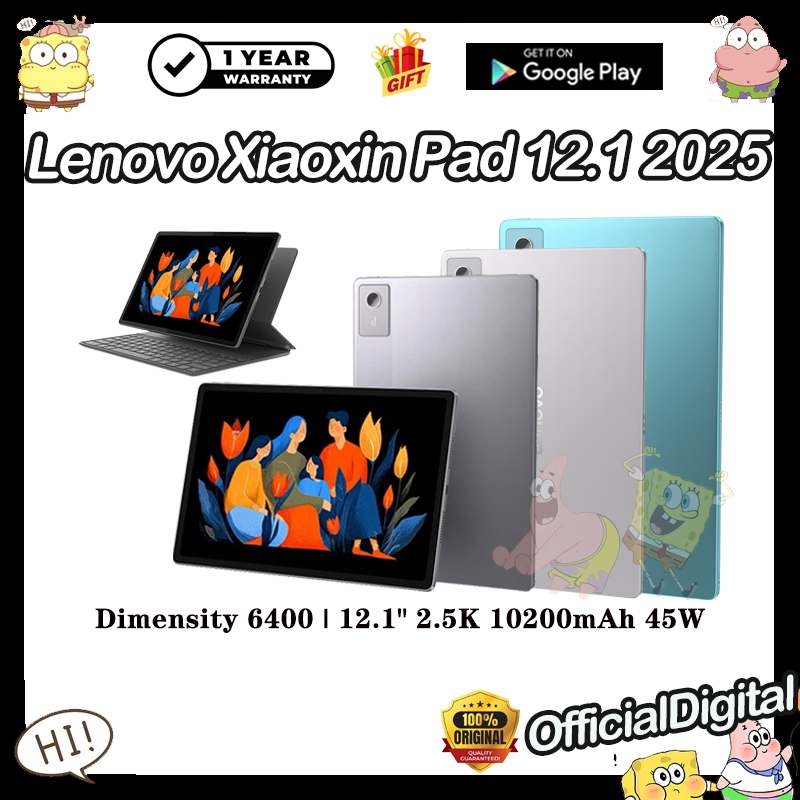 Lenovo Xiaoxin Pad 12.1 2025 Dimensity 6400 12.1" 2.5K 10200mAh 45W Lenovo Tablet  | สนับสนุน Google