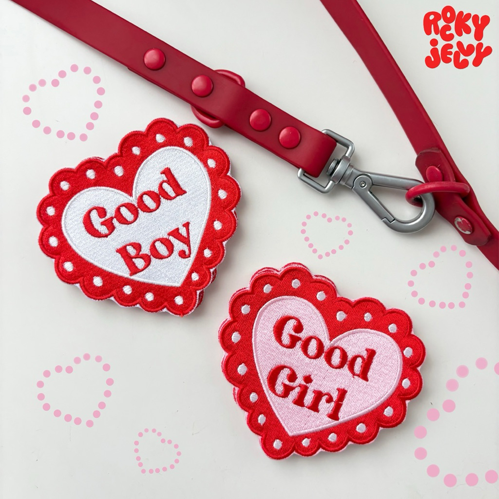 Rockyjelly - Leash patch แผ่นติดสายจูง / ติดรถเข็นอเนกประสงค์ LOVE collection