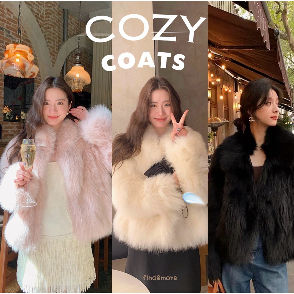 FABLEME✨ – COZY COATS เสื้อโค้ทขนเฟอร์กันหนาว⭐️✨