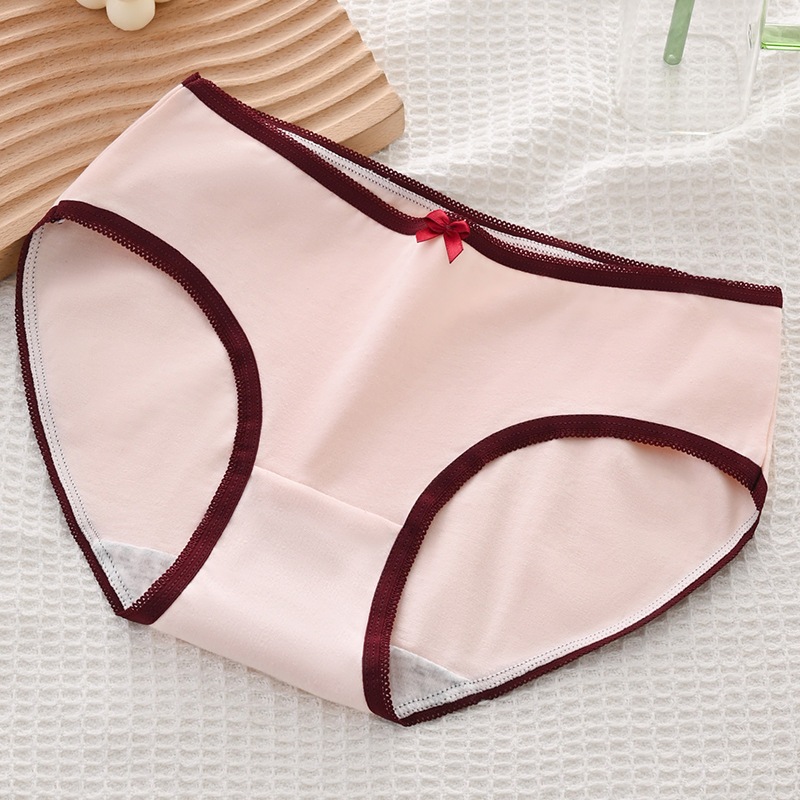 Karola Bikinis⛱️  #Y14 กางเกงชั้นในใส่สบาย เอวกลาง สไตล์น่ารัก มีหลายลาย พร้อมส่ง CS027 ราคา ถูกที่สุด ดีลบีเคเค แกลเลอรีภาพที่ 9