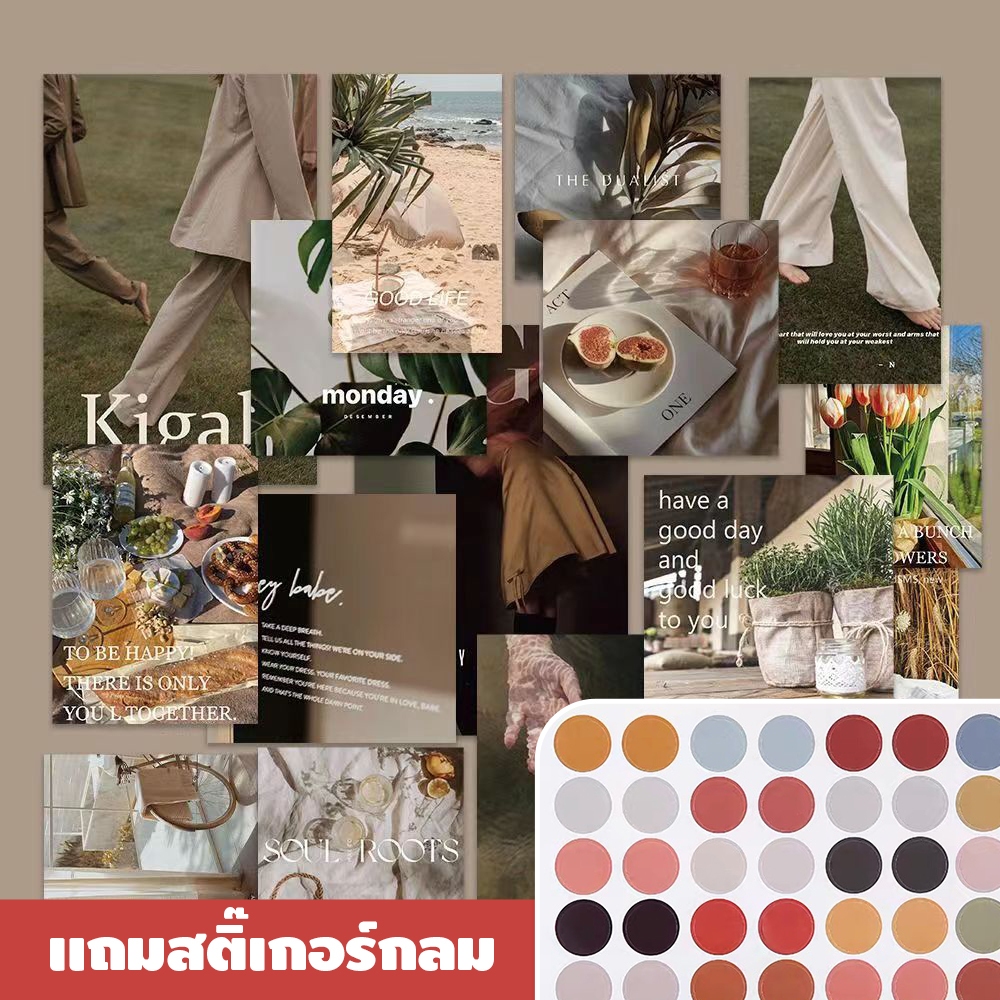 รูปตกแต่งผนัง โปสการ์ดติดผนัง แถมสติ๊เกอร์กลม รูปการ์ตูน สไตล์อนิเมะญี่ปุ่น ภาพยนตร์ จิตรกรรมย้อนยุค คริสต์มาส ศิลปะ