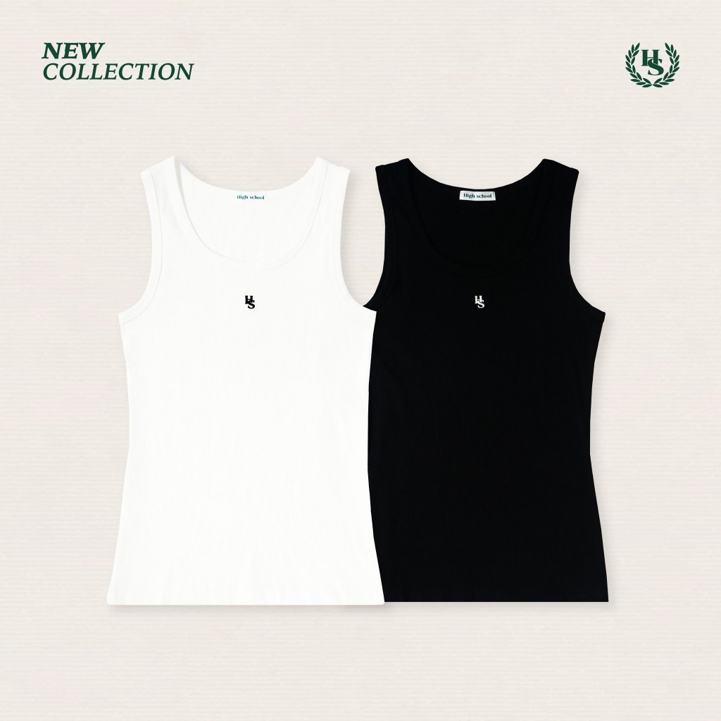 High School Collection ClassIV Tank Top เสื้อกล้ามคอกลม รัดรูป ทรงสวย ผ้ายืดใส่สบาย -TPB02548
